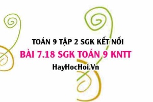 Bài 7.18 SGK Toán 9 tập 2 Kết nối tri thức